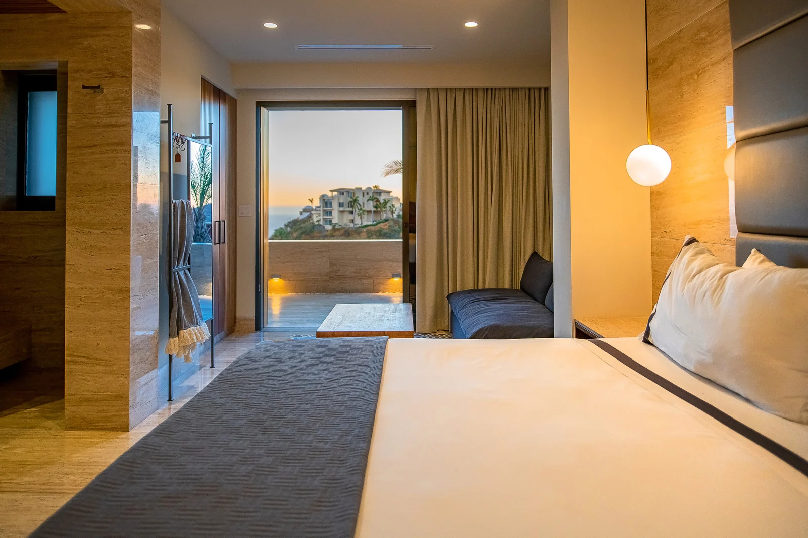 Guest bedroom with terrace outlook