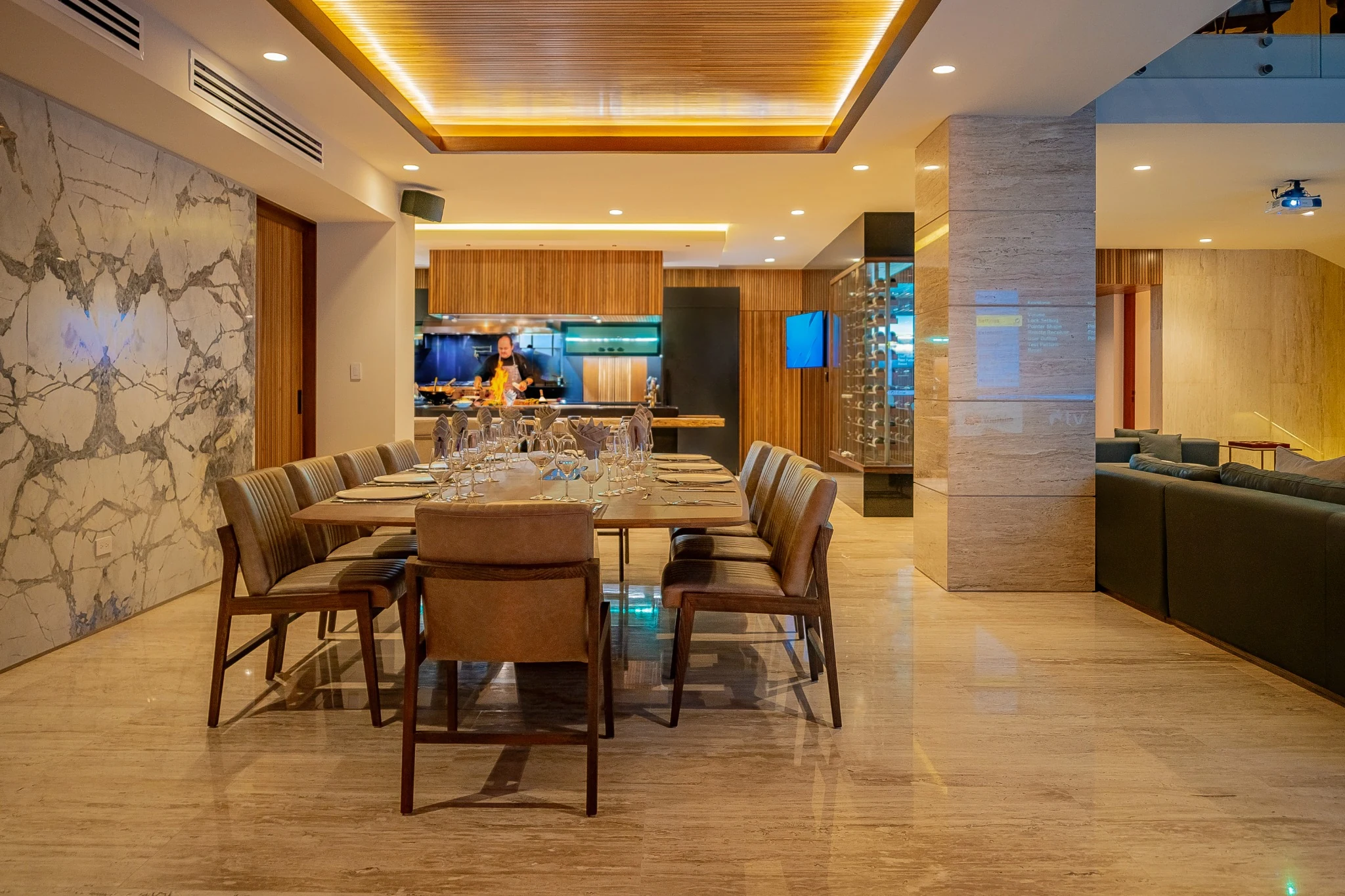 Dining room opening toward the kitchen