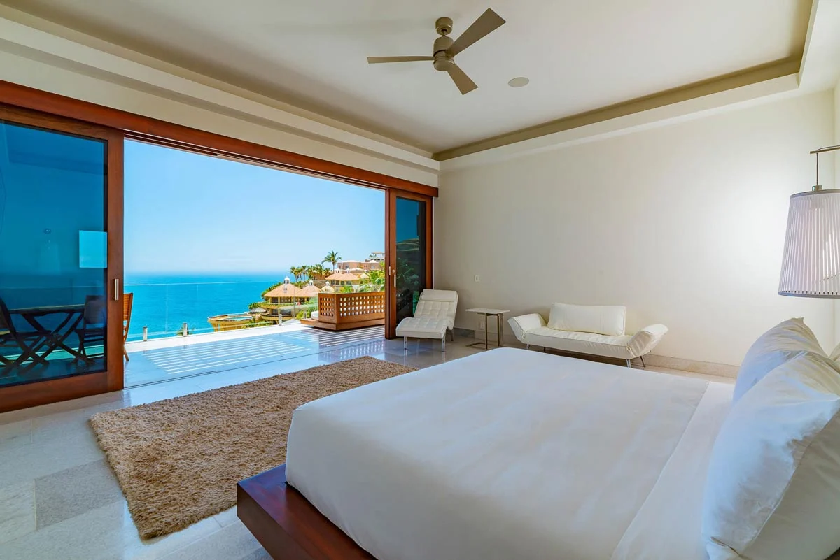 Guest bedroom with ocean views