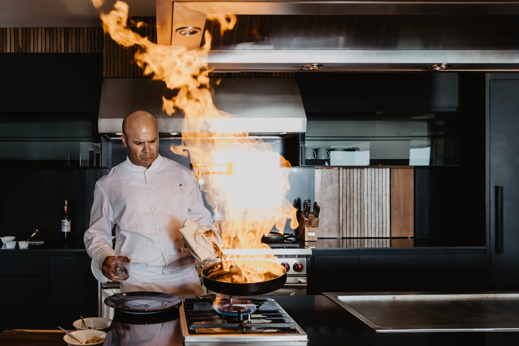 Chef at work at Maison de Cortés
